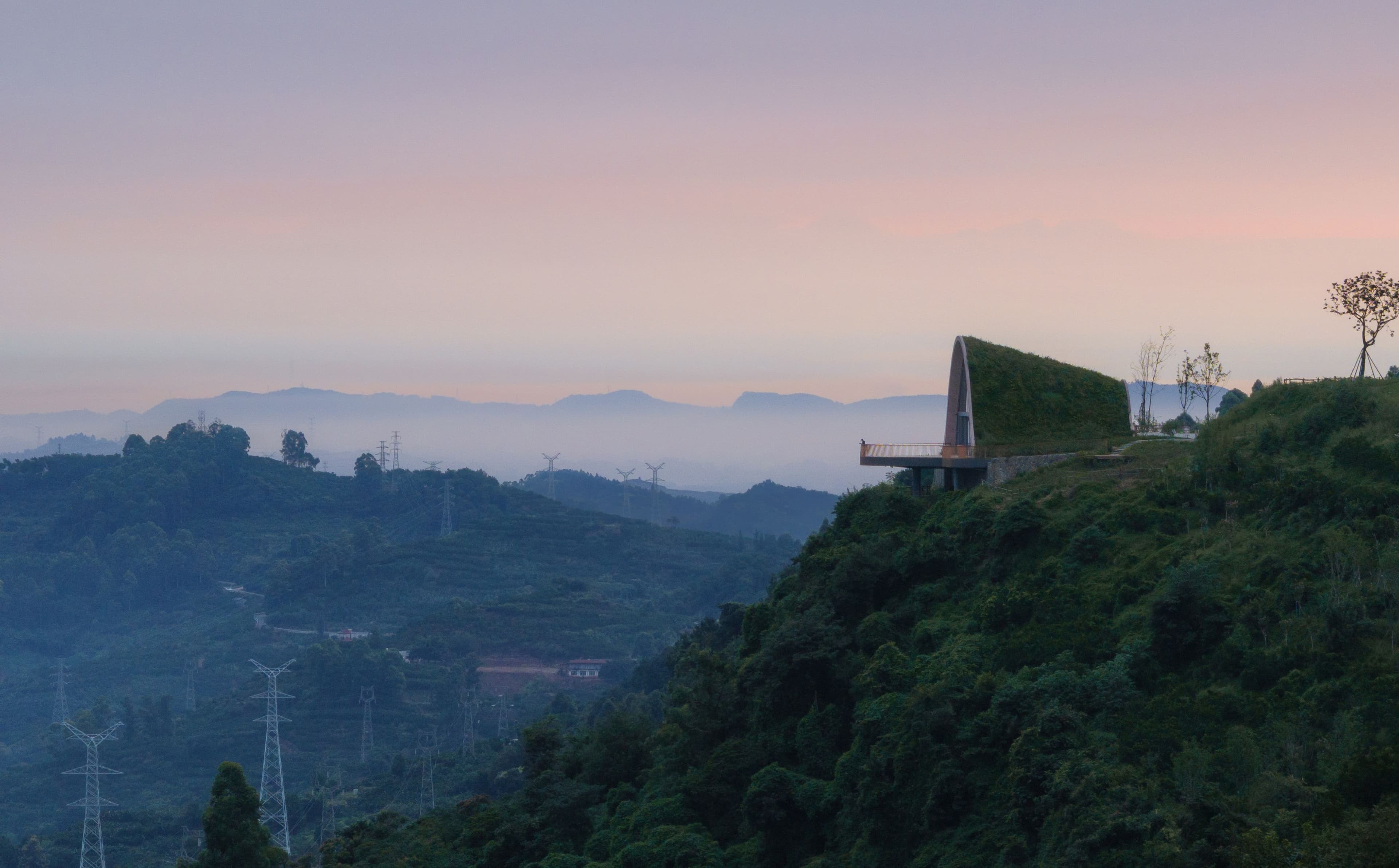 Pujiang Platform: una cornice nel paesaggio
