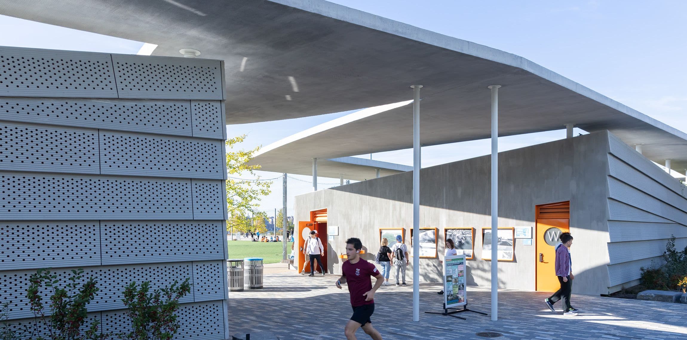 Facade / Gansevoort Peninsula Pavilion by nArchitects